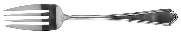 John Alden (Sterling, 1911) Large Solid Cold Meat Serving Fork