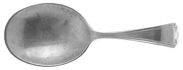 John Alden (Sterling, 1911) Curved Handle Baby Spoon