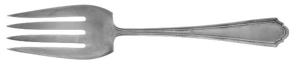 John Alden (Sterling, 1911, Monograms) Solid Salad Serving Fork