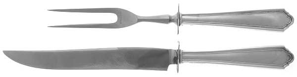 John Alden (Sterling, 1911) Small Stainless Blade 2-Piece Steak Carving Set