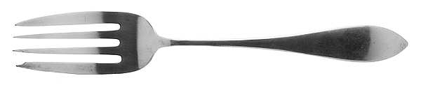 John Adams (Sterling, 1911) Small Solid Cold Meat Serving Fork