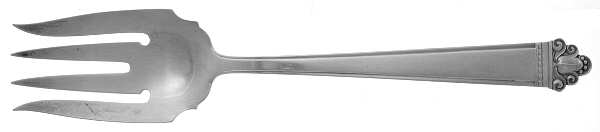Juliana (Sterling, 1938) Large Solid Cold Meat Serving Fork