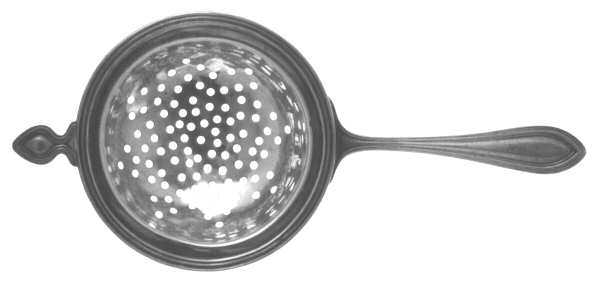 King Philip (Sterling, 1904) Solid Individual Overcup Tea Strainer
