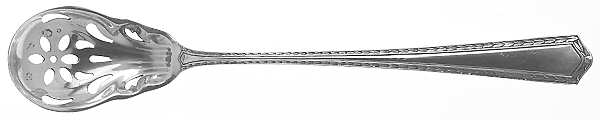 Laurel (Sterling, 1917) Pierced Bowl Short Handle Olive Spoon