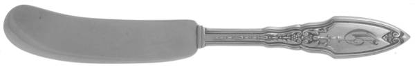Lady Wellesley (Sterling, 1921) Monogram Flat Handle Butter Spreader