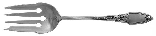 Lady Wellesley (Sterling, 1921) Small Solid Cold Meat Serving Fork