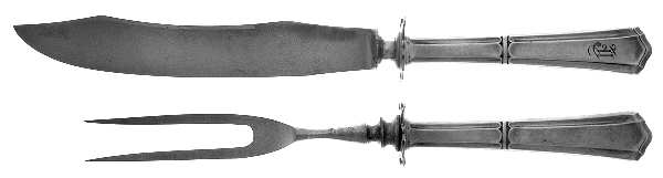 Liberty (Sterling, 1916) Small 2-Piece Steak Carving Set w/Stainless Blade