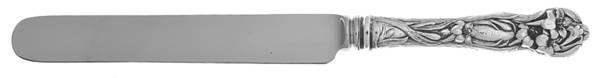 Lily (Sterling, 1902, No Monograms) Blunt Hollow Handle Knife W/Bolster