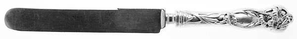 Lily (Sterling, 1902, No Monograms) Old French Hollow Knife with Bolster