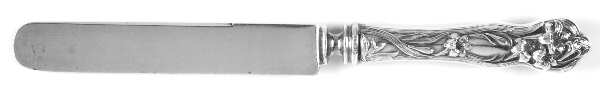 Lily (Sterling, 1902, No Monograms) Blunt Hollow Knife with Bolster