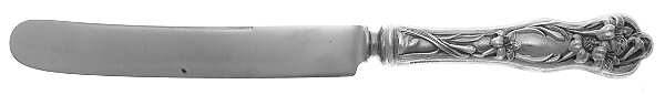 Lily (Sterling, 1902, No Monograms) Old French Hollow Knife with Bolster