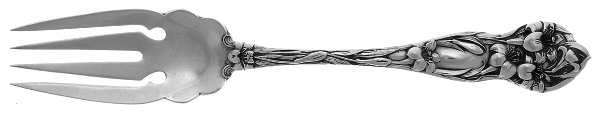 Lily (Sterling, 1902, No Monograms) Individual Solid Fish Fork