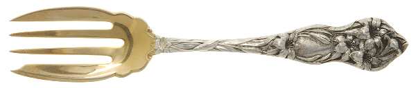 Lily (Sterling, 1902, No Monograms) Individual Salad Fork