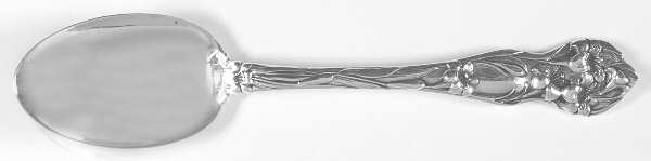Lily (Sterling, 1902, No Monograms) Dessert/Oval Soup Spoon