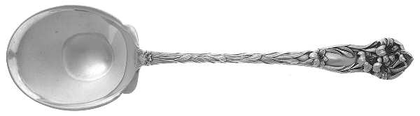 Lily (Sterling, 1902, No Monograms) Oversize Solid Salad Serving Spoon