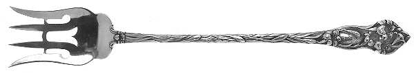Lily (Sterling, 1902, No Monograms) Large Lettuce Serving Fork
