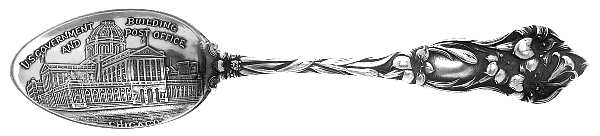 Lily (Sterling, 1902, No Monograms) Souvenir Spoon (Teaspoon)