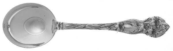 Lily (Sterling, 1902, No Monograms) Round Bowl Soup Spoon (Gumbo)