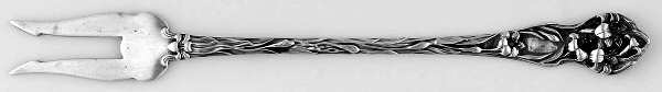 Lily (Sterling, 1902, No Monograms) Olive Fork by Watson