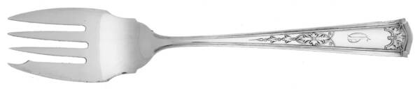 Martha Hilton (Sterling, 1914) Monogram Individual Salad Fork