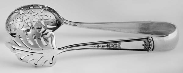 Martha Hilton (Sterling, 1914) Large Ice Serving Tongs