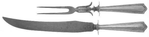 Mayflower (Sterling, 1914) Large 2-Piece Roast Carving Set with Stainless Blade