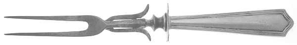 Mayflower (Sterling, 1914) Large Stainless-Prong Roast Carving Fork