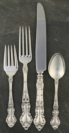 Meadow Rose (Sterling, 1907, No Monos) 4 Piece Dinner Size Setting