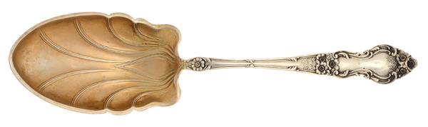 Meadow Rose (Sterling, 1907, No Monos) Vegetable Serving Spoon (Solid)