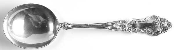 Meadow Rose (Sterling, 1907, No Monos) Round Bowl Soup Spoon (Gumbo)