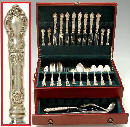 Meadow Rose (Sterling, 1907, No Monos) 78 Piece Set