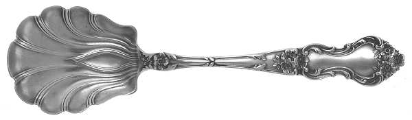 Meadow Rose (Sterling, 1907, No Monos) Sugar Shell Spoon