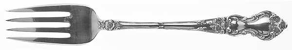 Meadow Rose (Sterling, 1907, No Monos) Individual Solid Fish Fork