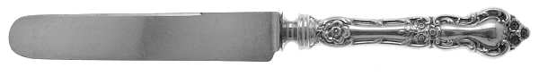 Meadow Rose (Sterling, 1907, No Monos) Old French Hollow Knife with Bolster