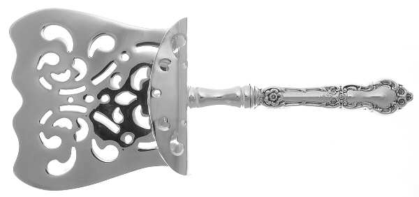Meadow Rose (Sterling, 1907, No Monos) Hollow Asparagus Server with Silverplate Hood