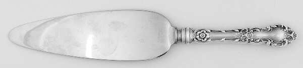 Meadow Rose (Sterling, 1907, No Monos) Pie Server with Stainless Blade