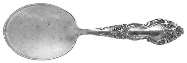 Meadow Rose (Sterling, 1907, No Monos) Straight Handle Baby Spoon
