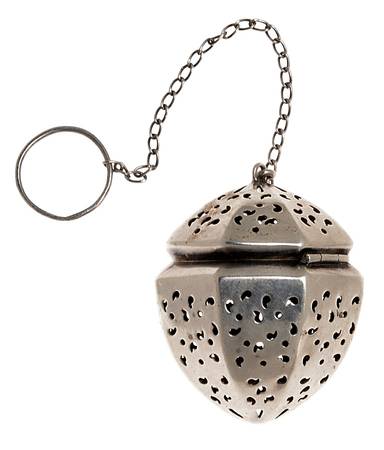 Sterling Hollowware Tea Ball with Chain