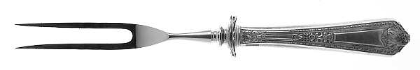 Navarre (Sterling, 1908) Small Steak Carving Fork with Stainless Prongs