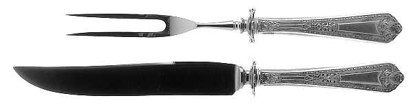 Navarre (Sterling, 1908) Small Stainless Blade 2-Piece Steak Carving Set