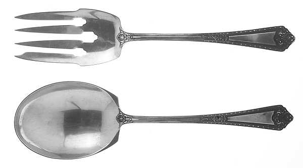 Navarre (Sterling, 1908) (2 Pc) Solid Salad Set