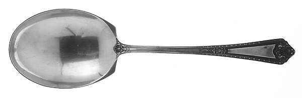 Navarre (Sterling, 1908) Solid Salad Serving Spoon