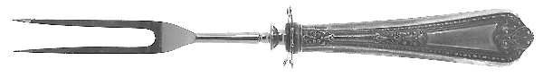 Navarre (Sterling, 1908) Large Stainless-Prong Roast Carving Fork