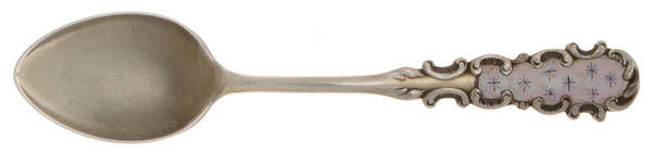 Oakland-Arkeba (Sterling) Enameled Demitasse Spoon