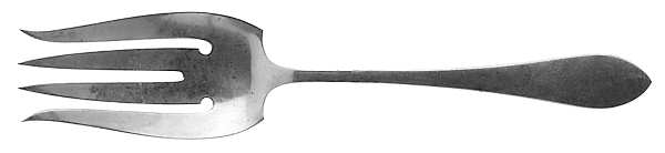 Old Colony (Sterling, 1922) Medium Solid Cold Meat Serving Fork