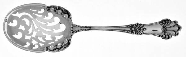 Olympia (Sterling, 1903, No Monogram) Pierced Nut Serving Spoon