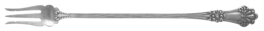 Olympia (Sterling, 1903, No Monogram) Long Handle Olive Fork