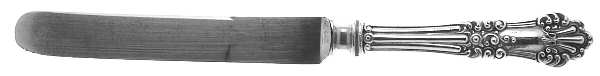 Olympia (Sterling, 1903, No Monogram) Old French Hollow Knife with Bolster
