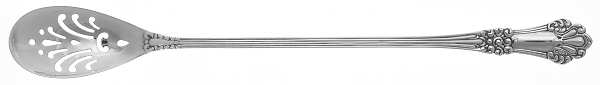 Olympia (Sterling, 1903, No Monogram) Pierced Bowl Long Handle Olive Spoon