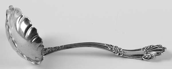 Olympia (Sterling, 1903, No Monogram) Small Gravy Ladle, Solid Piece